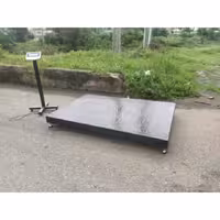 ترازو باسکول کفی 4 تنی 4000 کیلوگرمی کفه 2×1 متر نمایشگر استیل