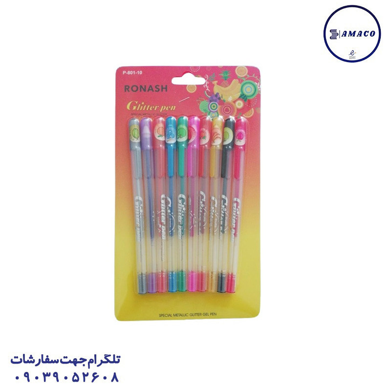 خودکار اکلیلی میوه ای 10 رنگ