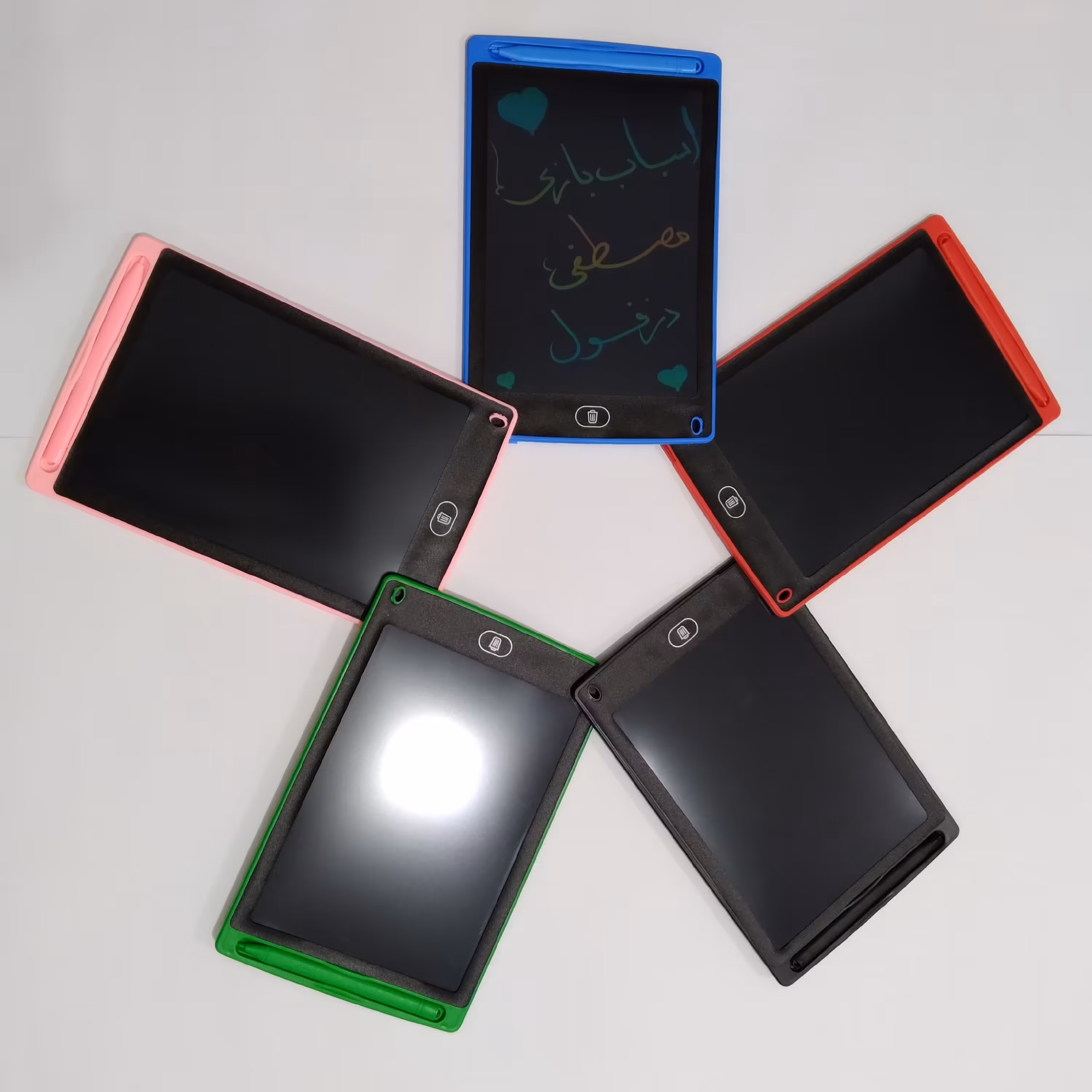 تبلت جادویی 8.5 اینچ کاغذ دیجیتال رنگهای صورتی آبی مشکی قرمز و سبز 