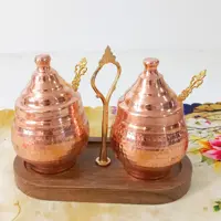 جا ادویه مسی زنجان مدل دوتایی مناسب مربا و عسل