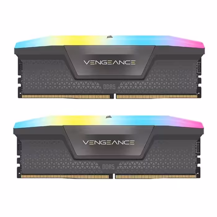 رم کورسیر سری VENGEANCE RGB با ظرفیت 64 گیگابایت و فرکانس 5200 مگاهرتز مدل AMD