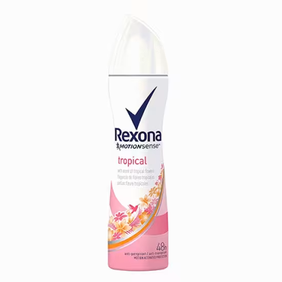 اسپری زنانه ضد تعریق رکسونا مدل tropical حجم 200 میل