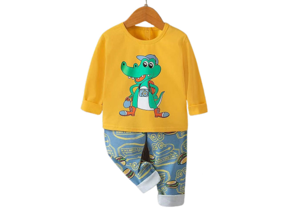 بلوز و شلوار راحتی پسرانه طرح دایناسور