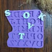 قالب سیلیکونی حروف گلدار4سانتی