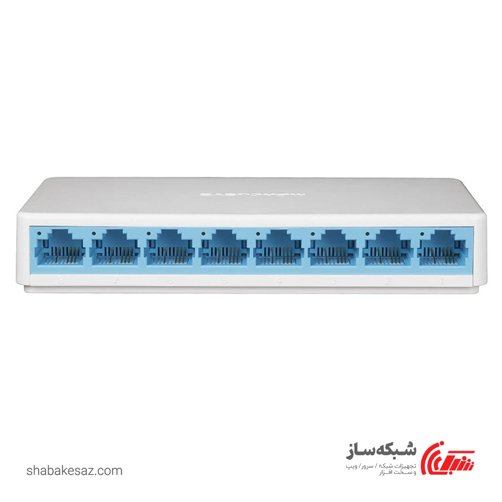 قیمت و خرید سوییچ مرکوسیس Mercusys MS108 رومیزی 8 پورت 10/100Mbps - شبکه ساز