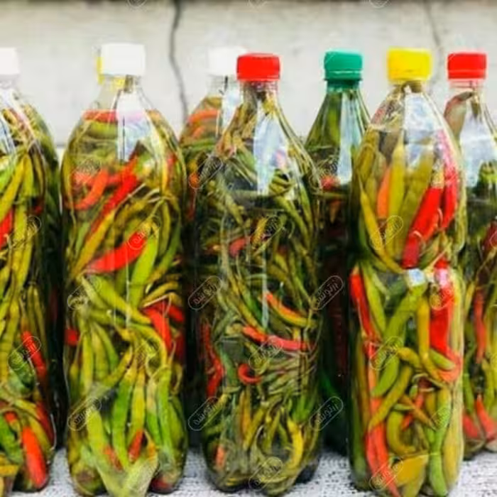 ترشی فلفل سبز و قرمز 700گ