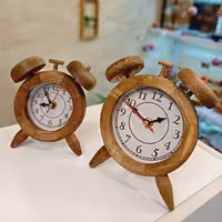 ساعت رومیزی چوبی