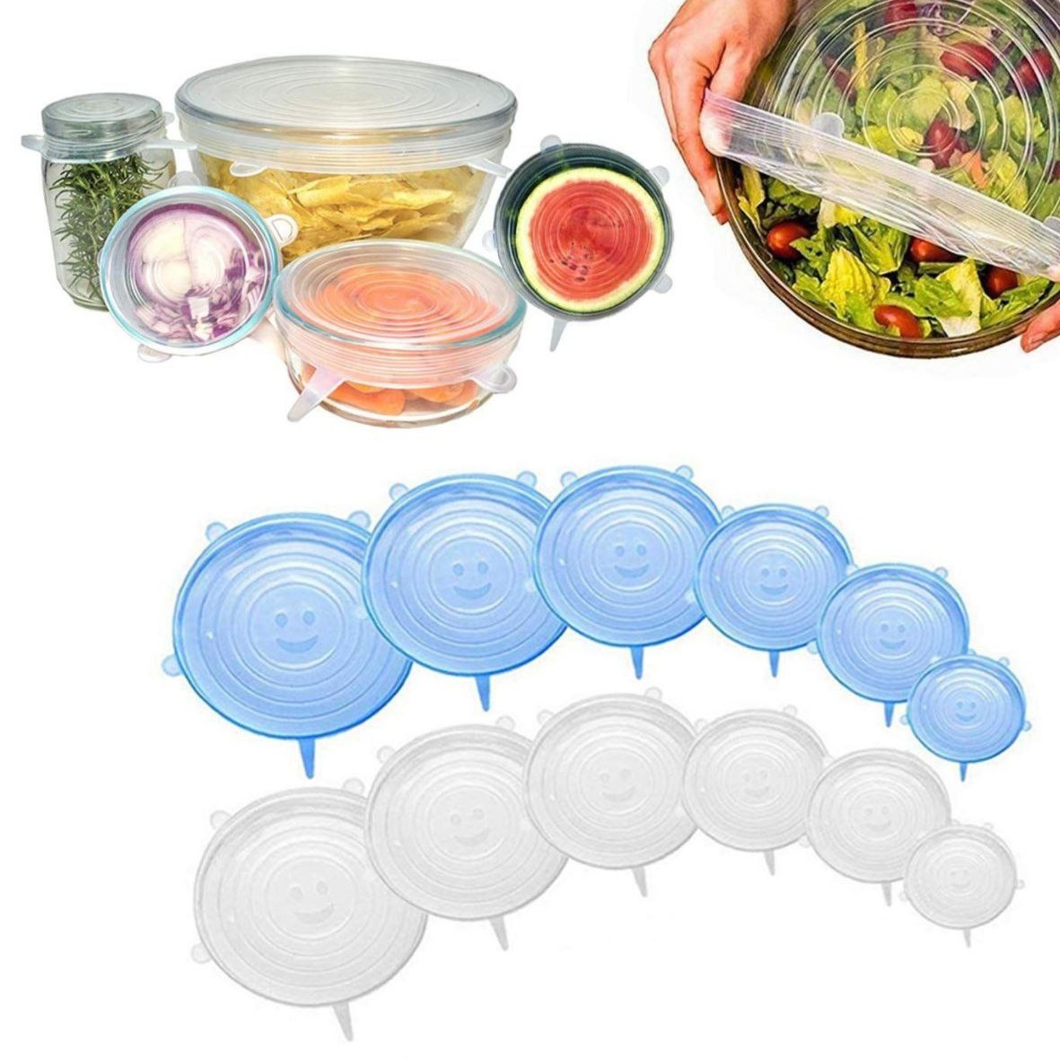 محافظ غذا سیلیکونی 6 عددی شش سایز