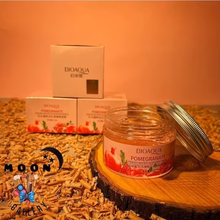 ماسک صورت انار ضد پیری لایه بردار بیوآکوا ماسک خواب انار بیواکوا