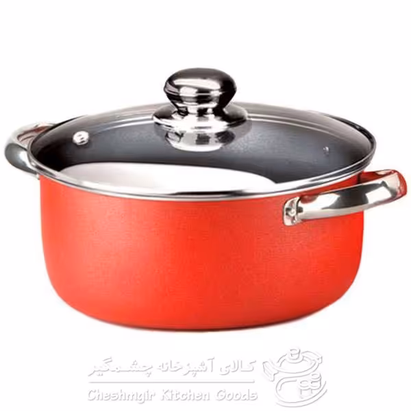 قابلمه زرساب با در شیشه‌ای مدل OR-424-G سایز 24