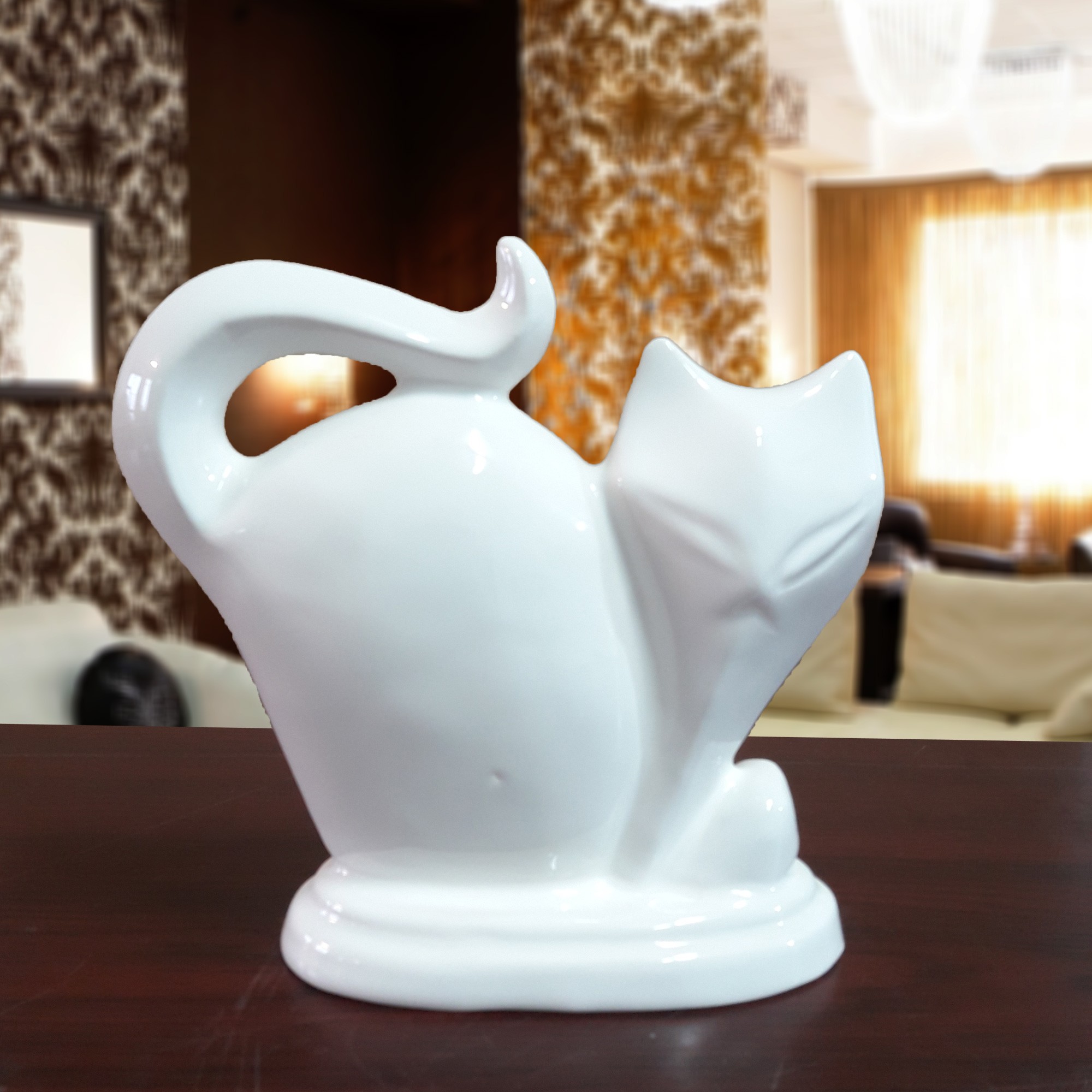 مجسمه سرامیکی گربه