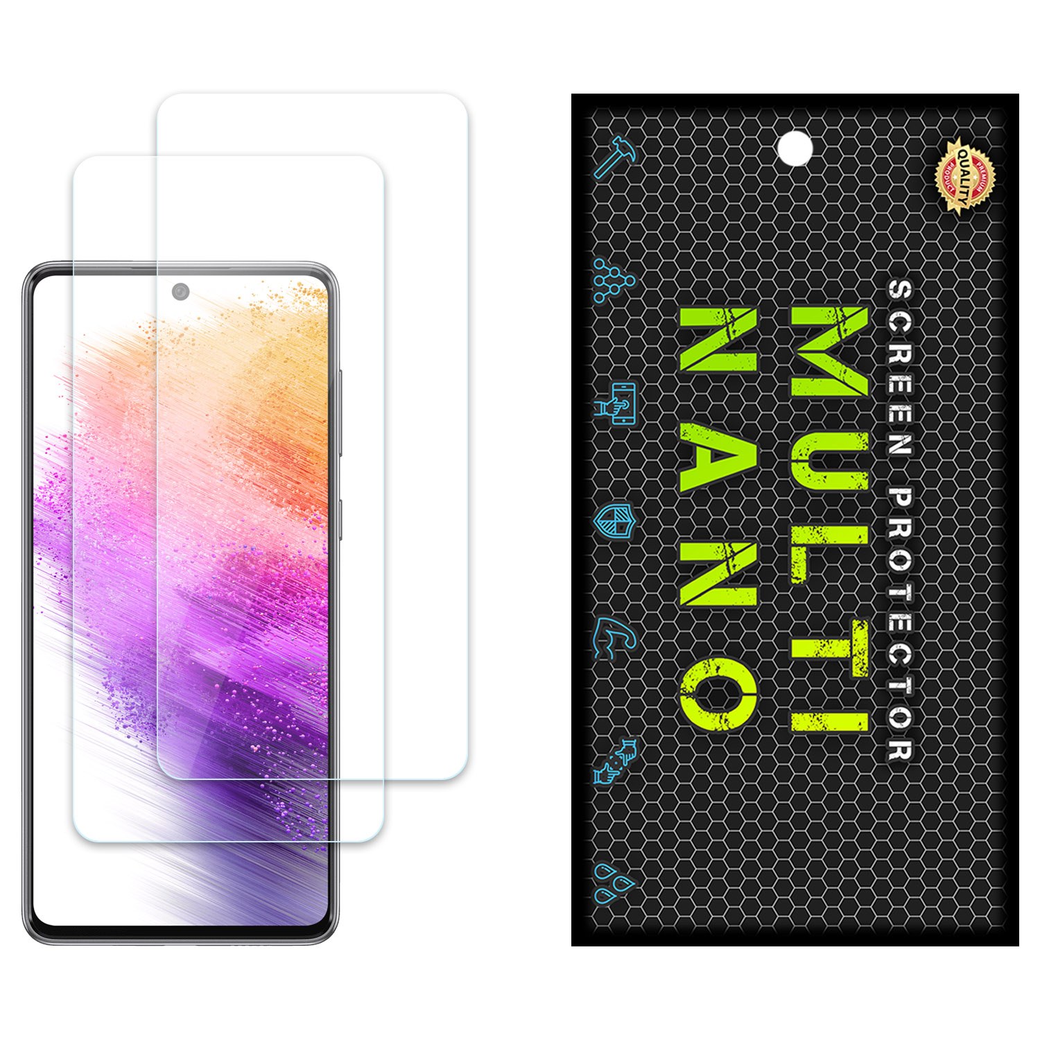 محافظ صفحه مولتی نانو مدل X-S2N برای موبایل سامسونگ Galaxy A73 پک دو عددی