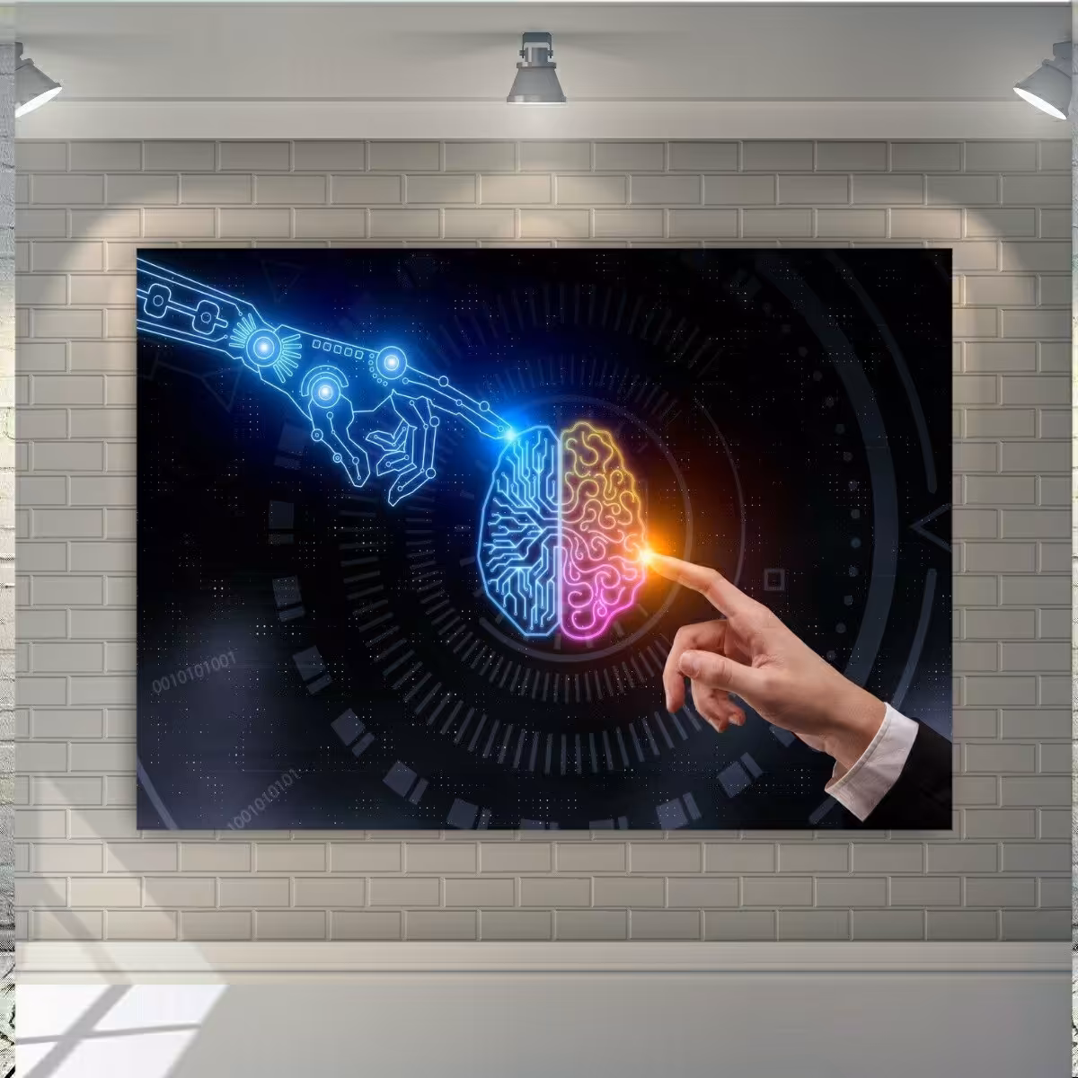 پوستر پارچه ای طرح تکنولوژی مدل هوش مصنوعی کد94