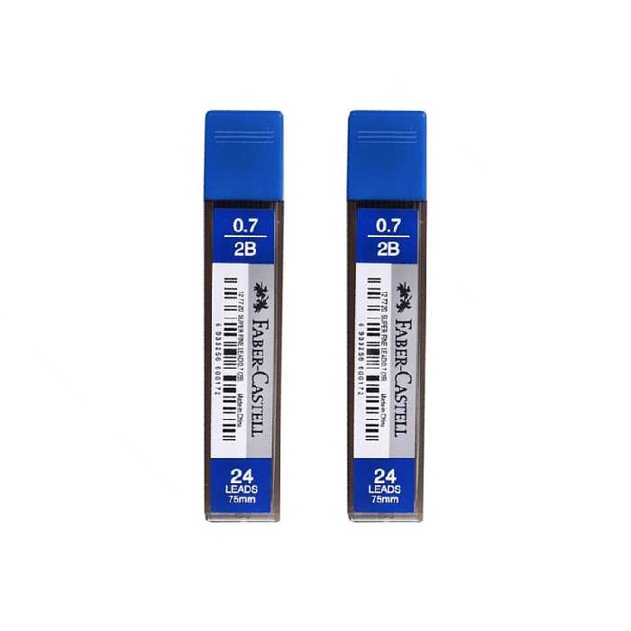 نوک مدادنوکی 0.7 میلی متری فابرکاستل مدل superfine lead بسته 2 عددی