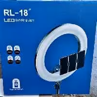 رینگ لایت 18 اینچ قطر 50 سانتی مدل RL-18 با پایه دومتری جی جانبی