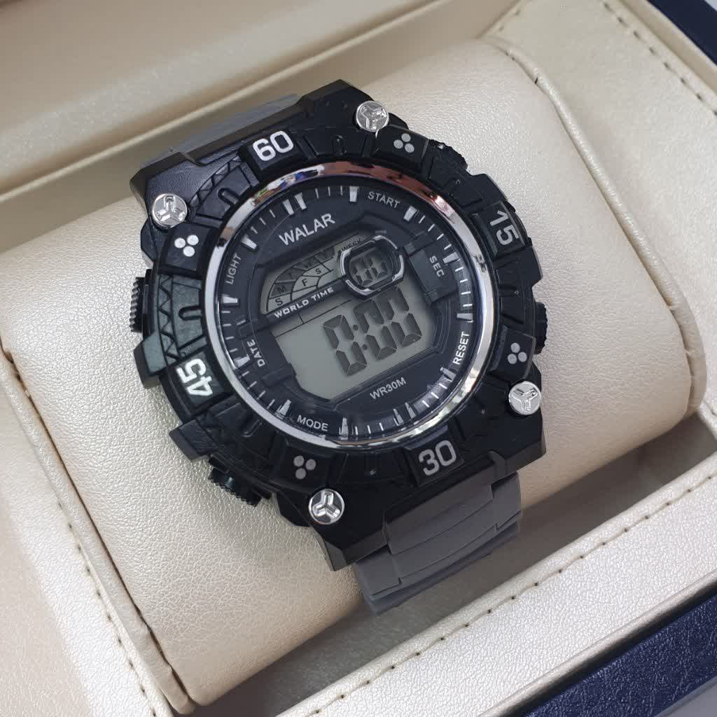 ساعت مچی اسپرت دیجیتالی بند طوسیsport