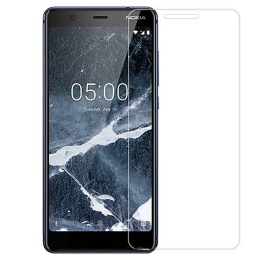 گلس نوکیا nokia 5.1 محافظ صفحه نمایش شیشه ای شفاف نوکیا پنج و یک خشگیر بی رنگ TA-1061 TA-1075