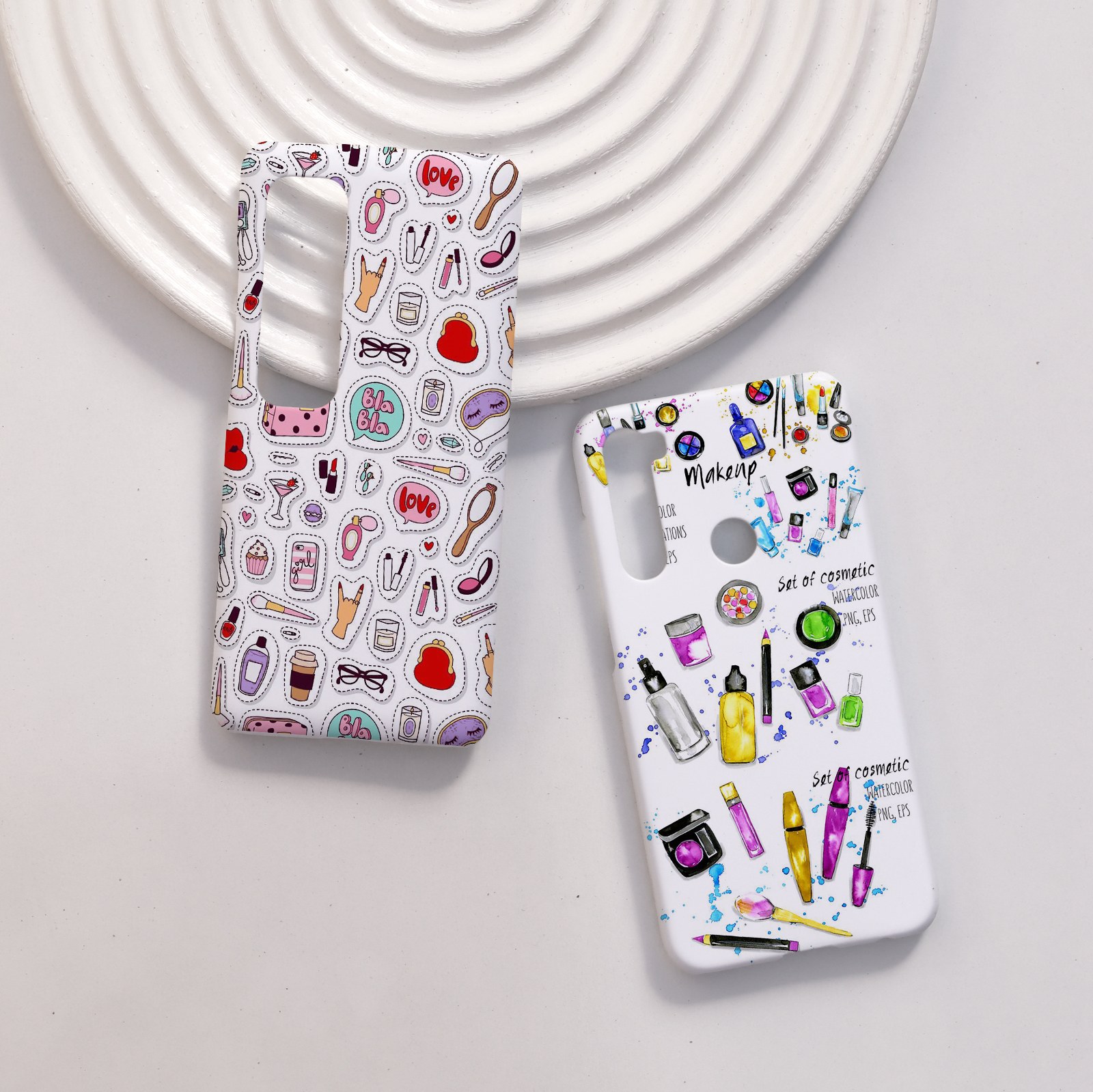 قاب موبایل قاب گوشی لوازم آرایش و فانتزی ( با طرح و چاپ دلخواه )