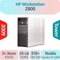 کیس رندرینگ HP Workstation Z800 با دو پردازنده XEON