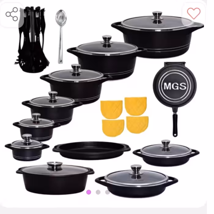 سرویس قابلمه mgSبرند معروف خوش کیفیت قالب ایتالیا پوشش داخل گرانیتی با ضمانت نامه شرکت مهر جام سدید فولترین سرویس 