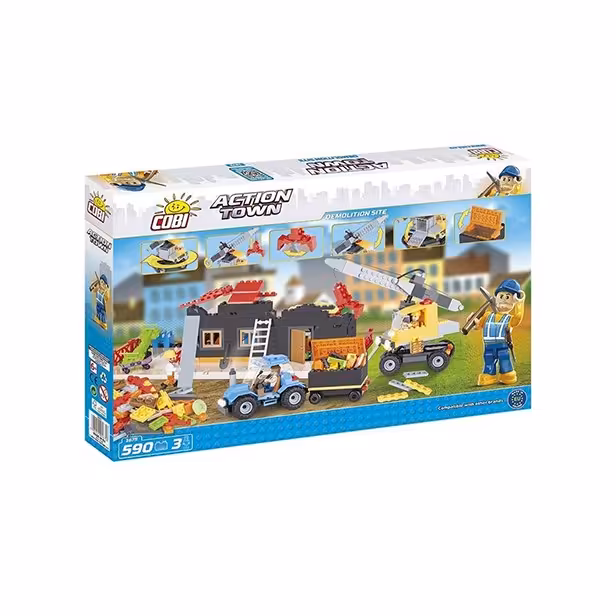 ساختنی کوبی مدل Action Town ) Demolition Site)