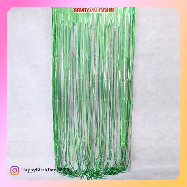 پرده متالایز سبز