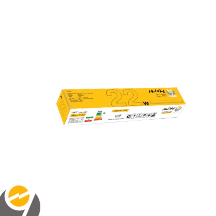 براکت (چراغ خطی) ال ای دی 22 وات بدنه مشکی نور طبیعی