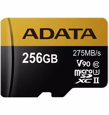 کارت حافظه microSDXC ای دیتا مدل پریمیر وان UHS-II U3 V90 با ظرفیت 256 گیگابایت