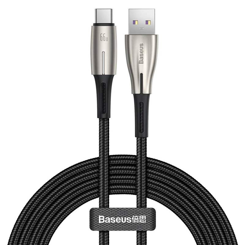 کابل شارژ و دیتا فست Type-C باسئوس مدل CATSD-N SCP 6A 66W طول 2 مترBaseus CATSD-N SCP Type-C 6A 2M Cable