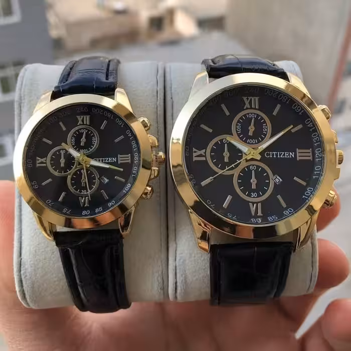 ساعت مچی ست مردانه و زنانه هر عدد با ارسال رایگان کیفیت عالی 