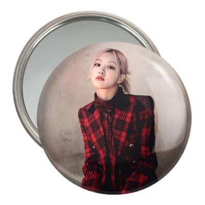 آینه جیبی خندالو مدل رزی گروه بلک پینک Black Pink کد 3104