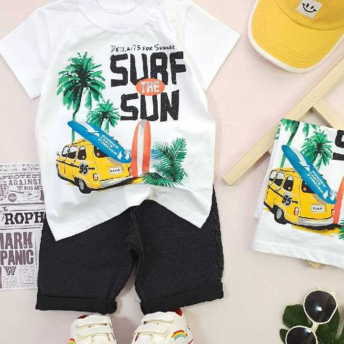 تیشرت شلوارک  پسرانه سایز 2 تا 7 سال