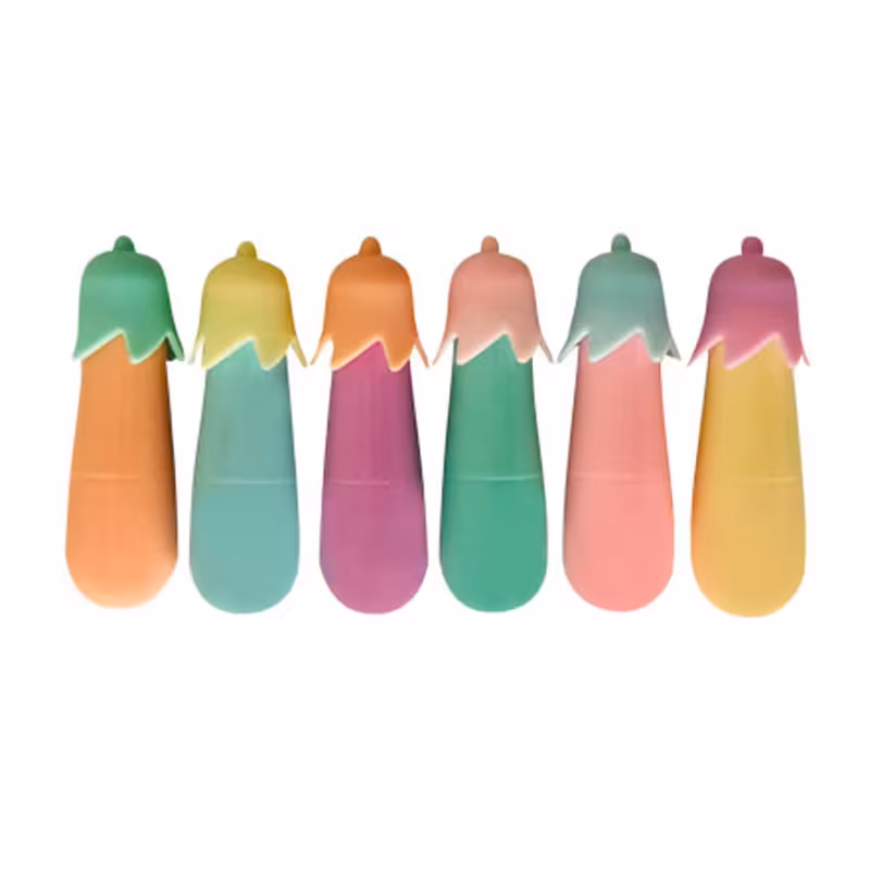 ماژیک علامتگذار طرح بادمجان کد SH-637 بسته 6 عددی