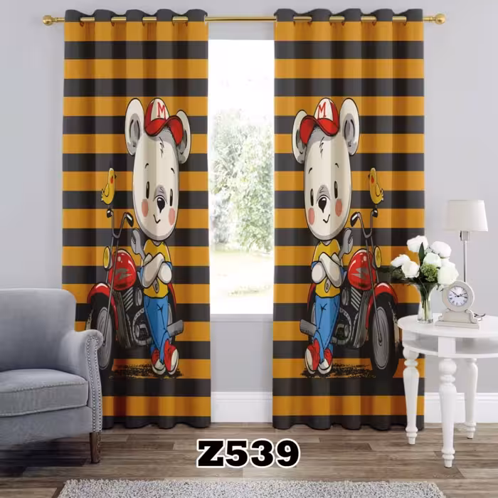 یک عدد پنل پرده اماده طرح موش z539