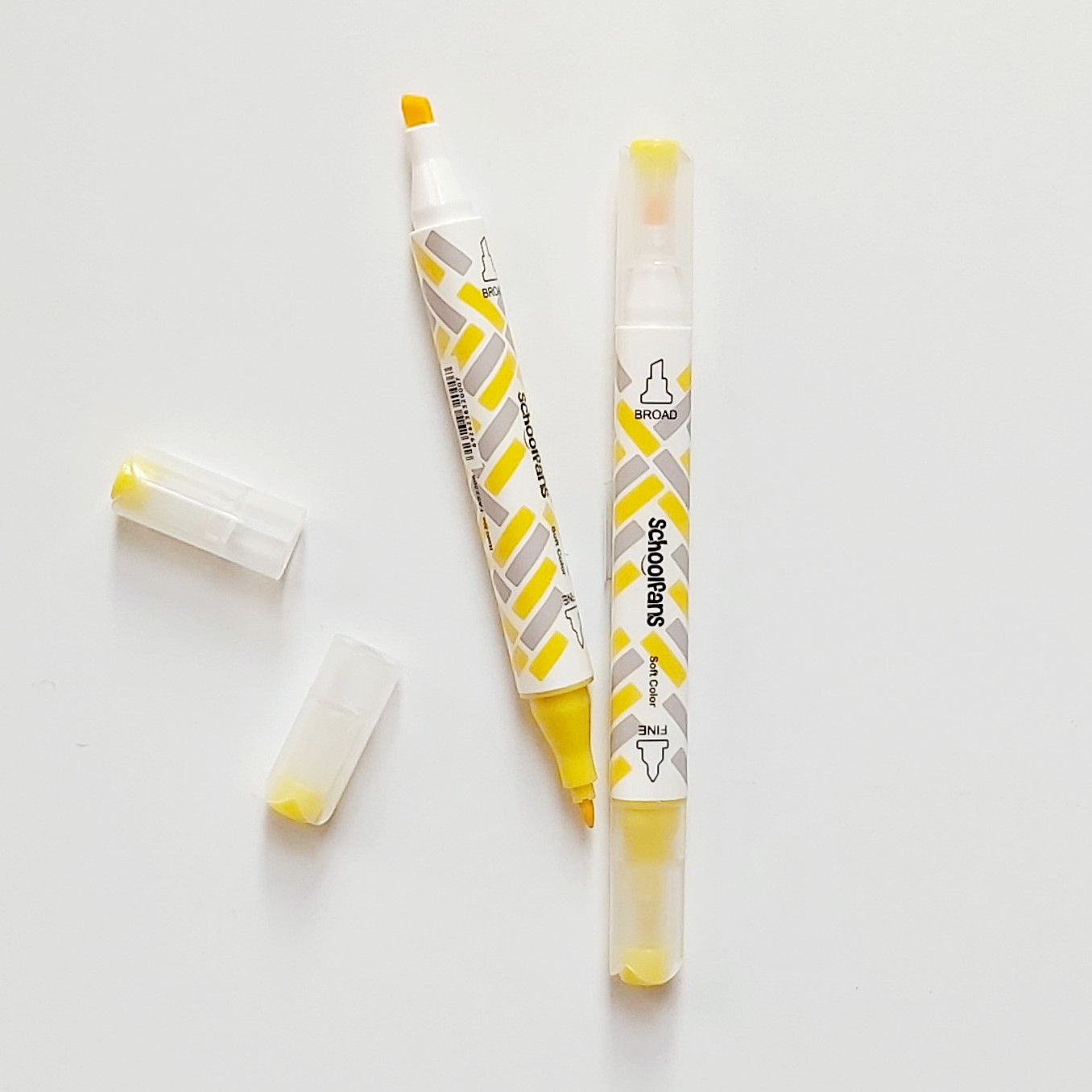 ماژیک هایلایتر دوسر رنگ زرد y2 نوک نمدی برند اسکول فنس