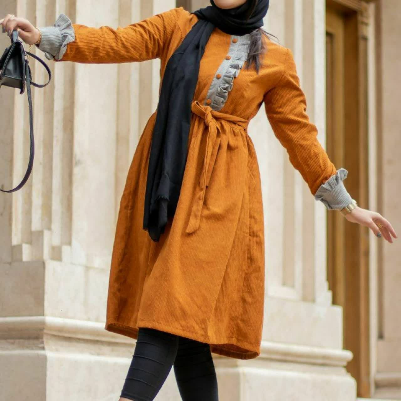مانتو مخمل کبریتی شیک و بی نظیر مدل ویدا ارسال رایگان لیلی شاپ