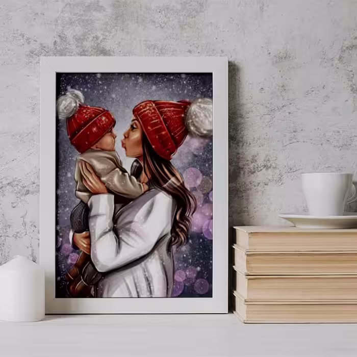 تابلو دکوراتیو هدیه روز مادر کد  YW2127
