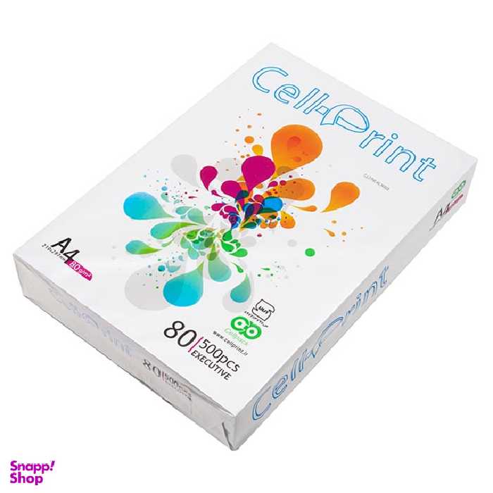 کاغذ A4 سل پرینت (cell print) کد 079 رنگ سفید بسته 90 عددی