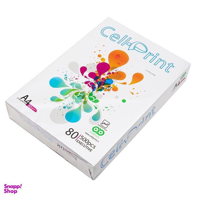 کاغذ A4 سل پرینت (cell print) کد 079 رنگ سفید بسته 90 عددی