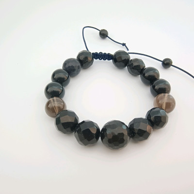 دستبند اونیکس اسموکی کد د490