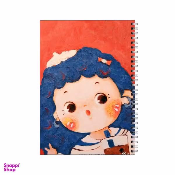 دفتر مشق 100 برگ بامبیلیپ طرح دختر لپ گلی کد 3424127