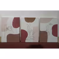 تابلو دکوراتیو مینیمال تابلو دکوراتیو لاین ارت تابلو تزیینی نقاشی و گلدوزی شده