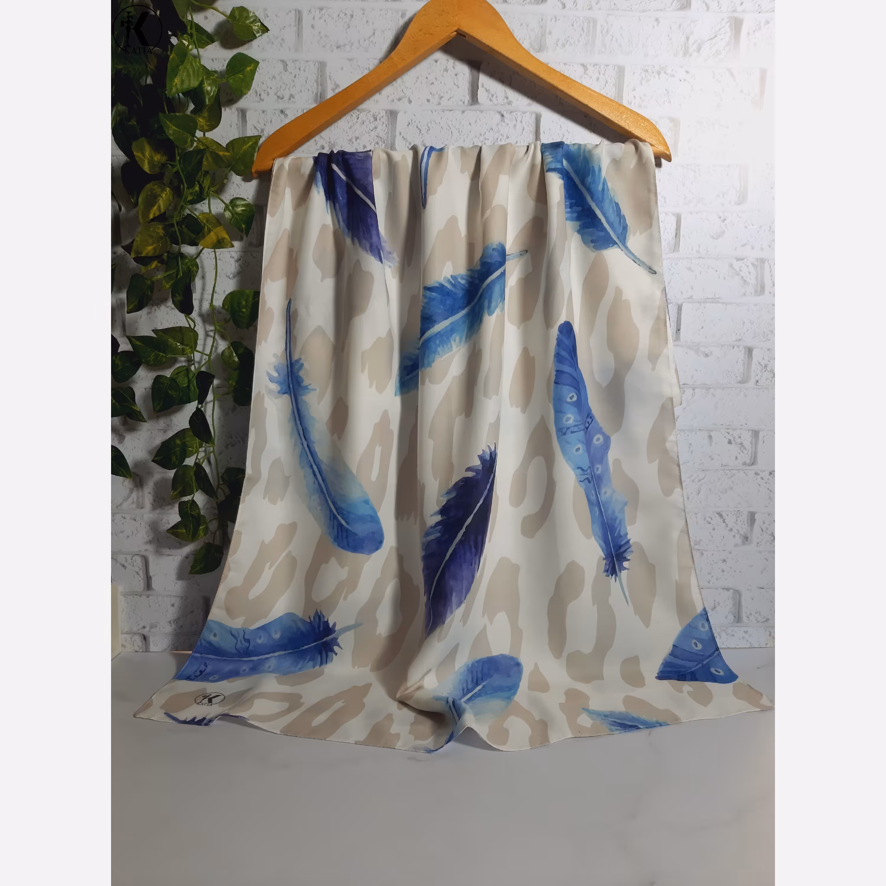 شال نخی 4 فصل طرح پَر