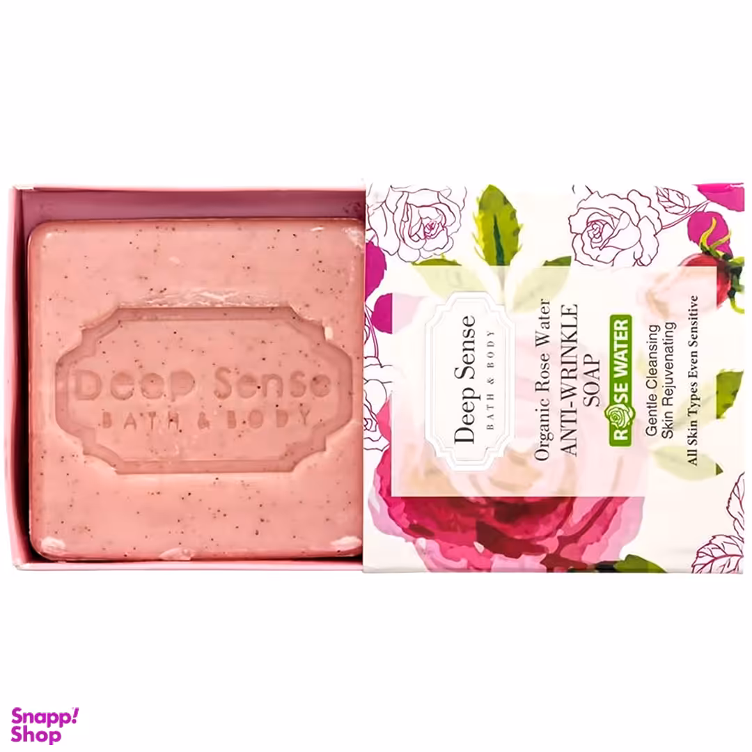 صابون آرایشی دیپ سنس مدل Organic Rose Water وزن 75 گرم
