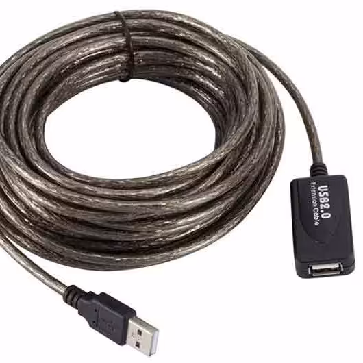 کابل افزایش طول USB  به طول 10 متر برد دار