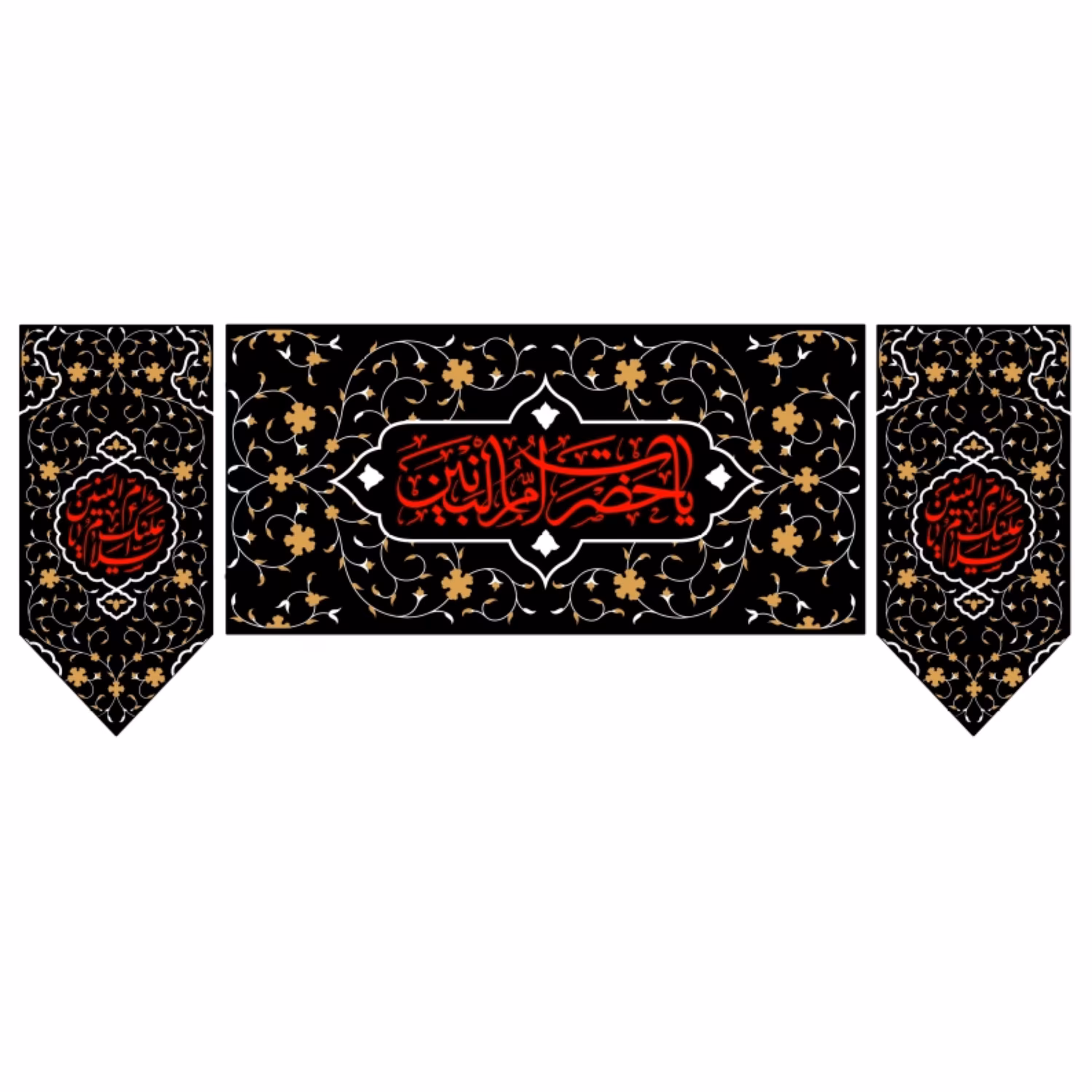 پرچم حضرت ام البنین اندازه 100 در 55 کد 52-41-oba