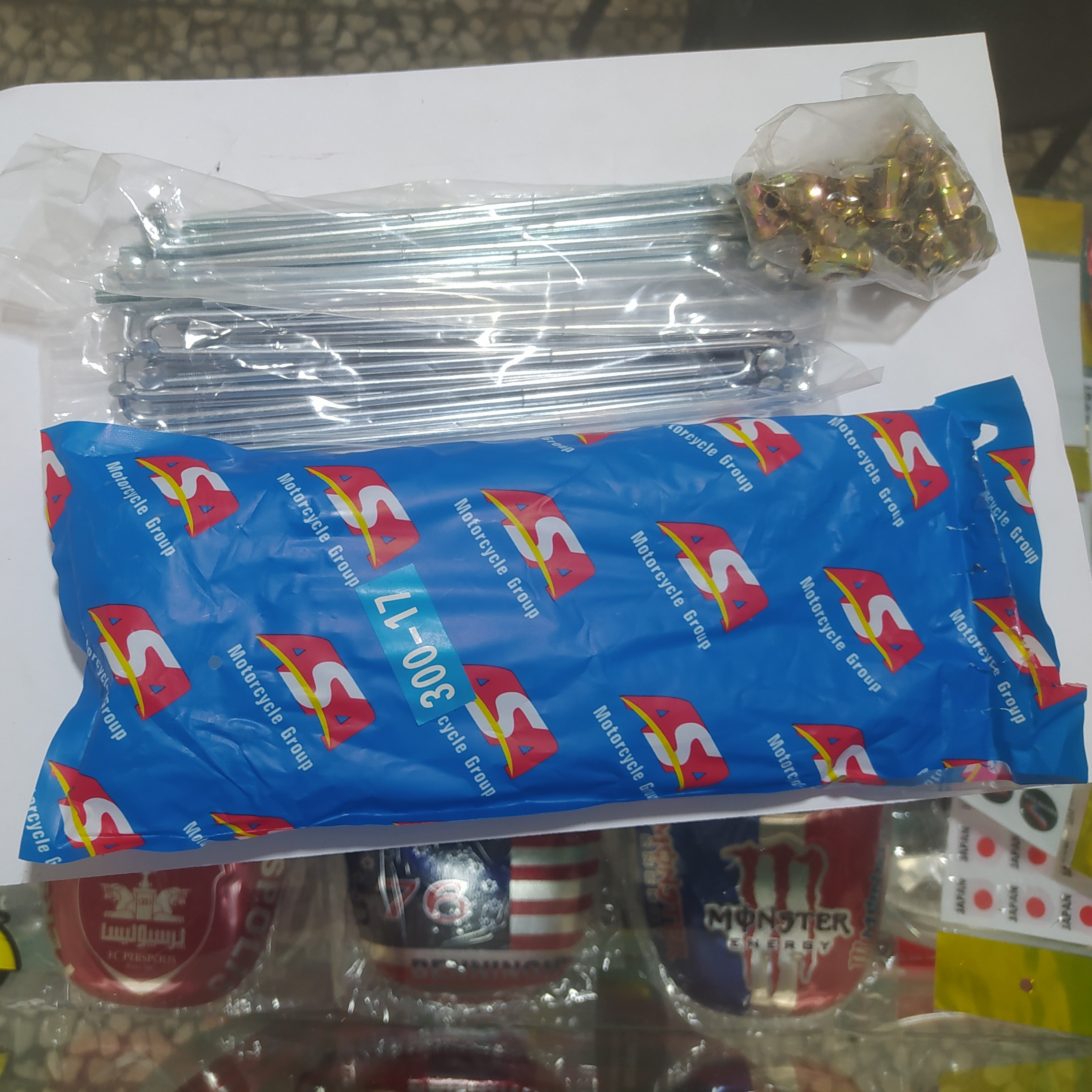 سیم پره چرخ عقب موتور سیکلت هندا (بسته 36عددی )