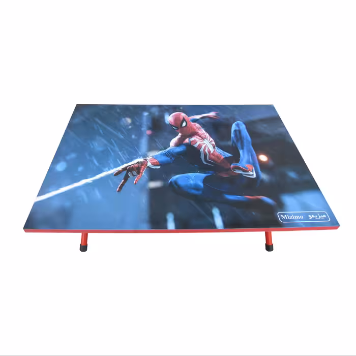 میز تحریر پایه کوتاه میزیمو طرح مرد عنکبوتی کد 3251 (مدل پایه رنگی)