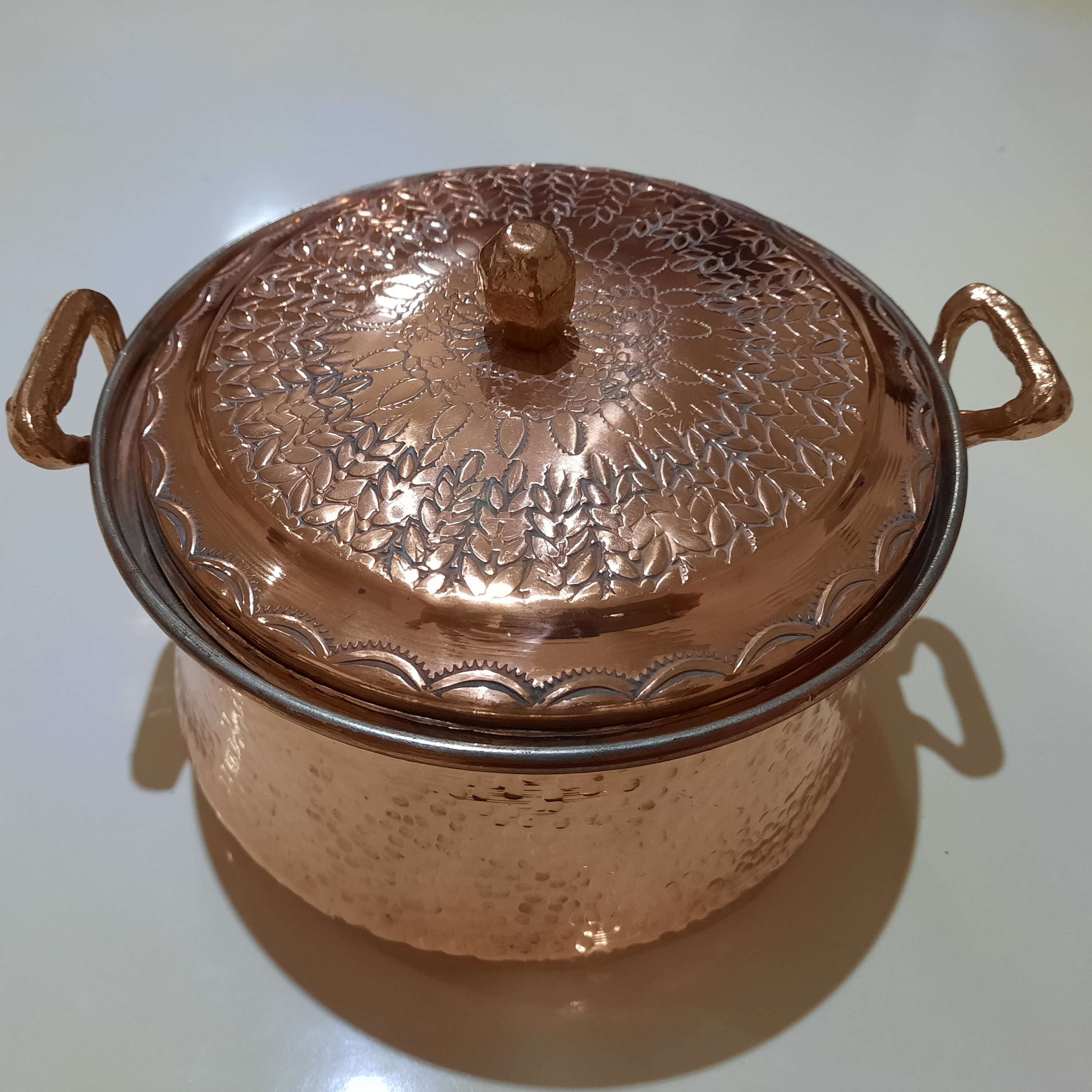 دیگچه مسی چکشی شماره2