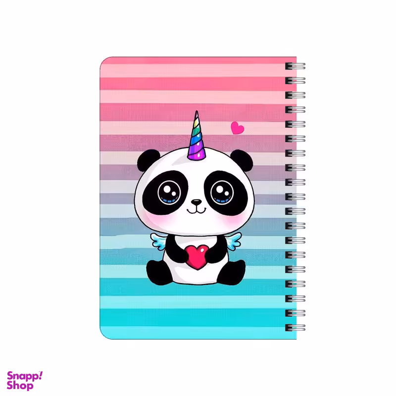 دفترچه یادداشت 80 برگ بامبیلیپ مدل چوبی طرح پاندا و کلاه تولد کد 1928017